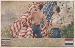 The Falconry of the United states at the VII meeting of All-Sokol Prague in 1920 Postcard