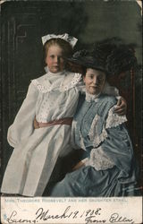 Mrs. Theodore Roosevelt and her daughter Ethel Postcard