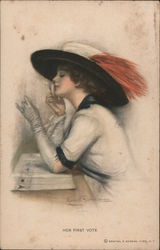 Her First Vote Postcard
