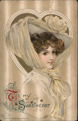 To My Sweetheart Postcard