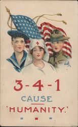 3-4-1 Cause Humanity Military Bernhardt Wall Postcard Postcard Postcard