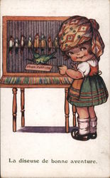 La Diseuse de Bonne Aventure (The Fortune Teller of Adventure) Children Postcard Postcard Postcard