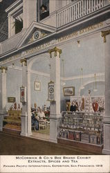 McCormick & Co's Bee Brand Exhibit Extracts, Spices and Tea Postcard