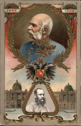 Rare Mechanical Emperor Franz Joseph 1848 - 1908 Postcard