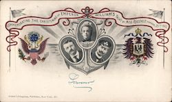 Commemorating the christening of Emperor William's Yacht by Miss Roosevelt. February 25th 1902 Postcard