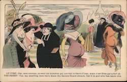 Le Cure, The Priest: Priest admires breasts of women, talks about Sacred Heard Church. Postcard