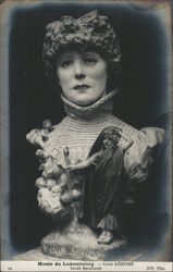 Sarah Bernhardt Head Statue Musee Du Luxembourg Postcard