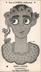 Eddie Canter Caricature. Seen at Sardi's, Hollywood Postcard