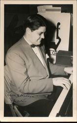 Pianist - Max Steiner? Postcard