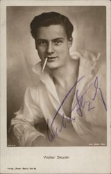 Walter Slezak, Autographed Actors Postcard Postcard Postcard