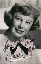 June Allyson - Autograph to Martha Postcard
