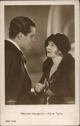 Ramon Novarro - Alice Terry Celebrities Postcard Postcard Postcard