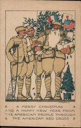 A MERRY CHRISTMAS FROM AMERICAN RED CROSS Postcard Postcard Postcard