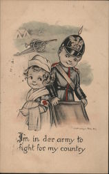 I'm in der army to fight for my country Red Cross Postcard Postcard Postcard