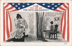 What can we do for home and country? We can join the red cross. Postcard