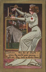 Medicine thou foe of death since the world was young Red Cross C. Ryan Postcard Postcard Postcard