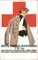 Rote Kreuz-Sammlung 1914 Sammlung Zugusten Der Freiwilligen Krankenpflege im Kriege Postcard