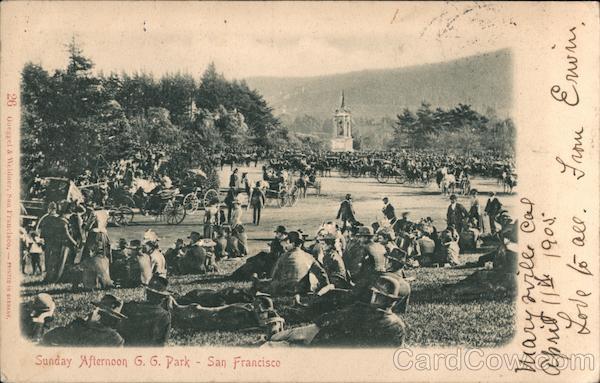 Sunday Afternoon, G.G. Park San Francisco California