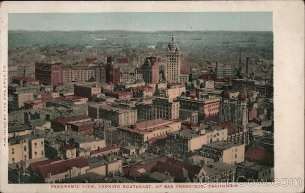 Panoramic View Looking Southeast San Francisco California