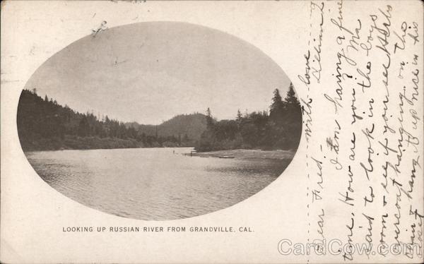 Looking Up Russian River, Grandville Monte Rio California