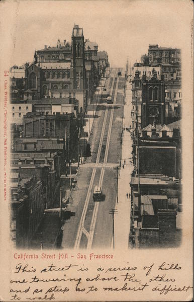 California Street Hill San Francisco