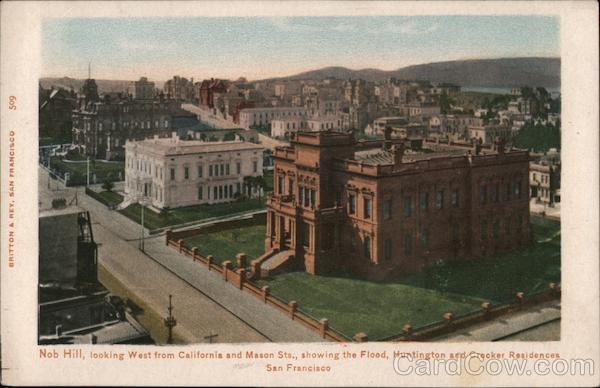 Nob Hill, looking West from California and Mason Sts. San Francisco