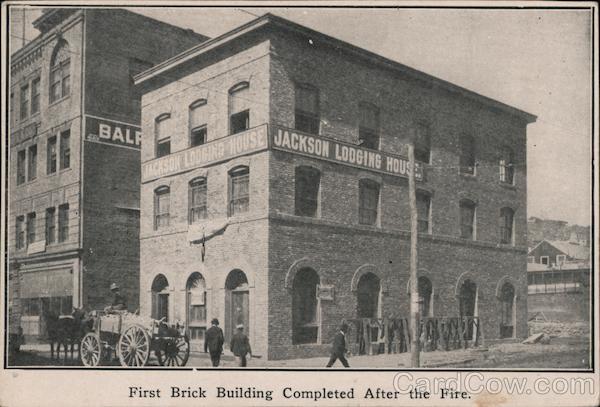 First brick building completed after the fire San Francisco California