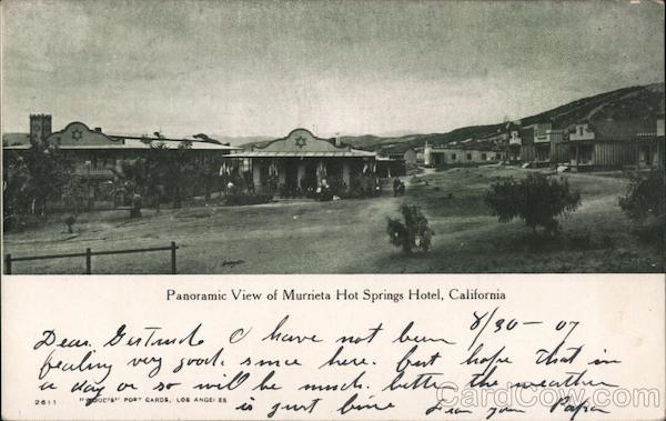 Panoramic View of Murrieta Hot Springs Hotel California