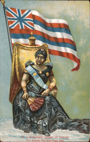 Liliuokalani, Queen of Hawaii. Her Majesty was dethroned 1893 Honolulu