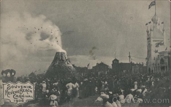 Souvenir Revere Beach Carnival 1906. Volcano, midway Massachusetts