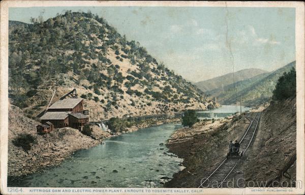 Kittridge Dam and Electric Power Plant, Enroute to Yosemite Valley Mariposa California