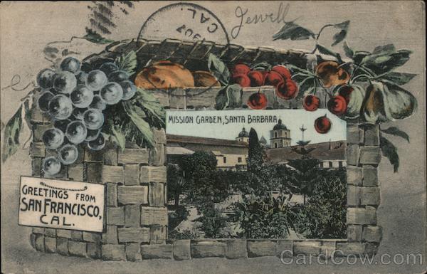 Mission Garden, Santa Barbara San Francisco California