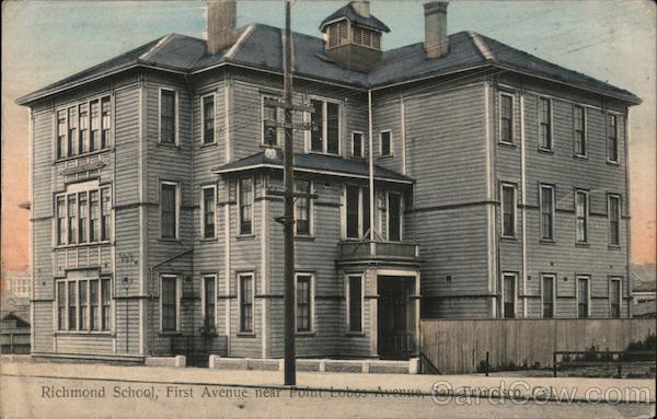 Richmond School, First Avenue near Point Lobos Avenue San Francisco California