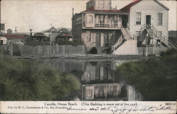 Carville (This Building is Made Out of Five Cars), Ocean Beach San Francisco California
