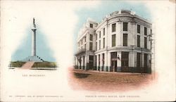 Lee Monument; French Opera House New Orleans, LA Postcard Postcard Postcard