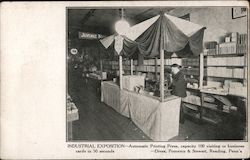 Industrial Exposition: Automatic Printing Press Postcard