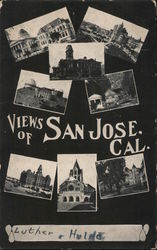 Views of San Jose, Cal. Postcard