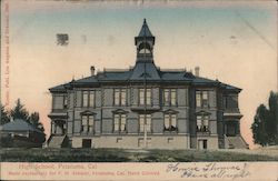 High School Building Postcard
