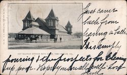 Hot Sulphur Springs Bath House Postcard