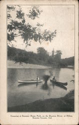 Canoeing at Summer Home Park, on the Russian River Postcard