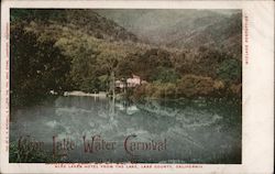 Bloe Lakes Hotel from the Lake, Lake County. Clear Lake Water Carnival, Lakeport California Postcard Postcard Postcard
