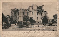 Cout House after the Eartquake April 18, 1906 Postcard
