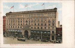 Market Street Showing the Emporium and Parrott Building Postcard