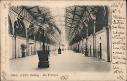 Interior of Ferry Building Postcard
