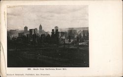South from California Street Hill Postcard