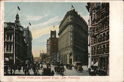 Market Street from Second Street Postcard