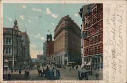 Market Street Showing Crocker Building and Grand and Palace Hotels Postcard