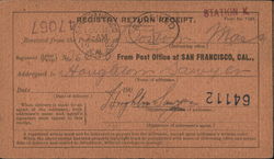 Registered Mail return receipt from 1902 Postcard