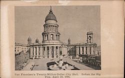 San Francisco's twenty million dollar City Hall before the blg fire, April 18, 1906 Postcard