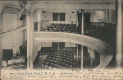 Vallejo Branch Naval Y.M.C.A - Auditorium Postcard